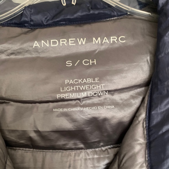 Andrew Marc down puffer jacket - Picture 3 of 5